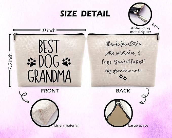 Dwept Best Grandma Cosmetic Case, Toiletry Bag - Makeup Bag for Women