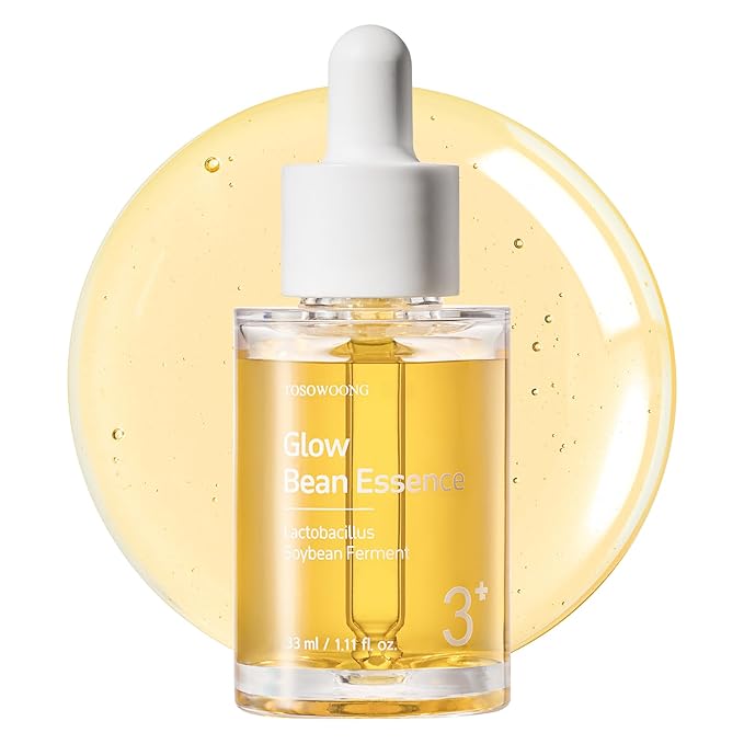TOSOWOONG Glow Bean 3% Essence for Glass Skin, Hydration, Barrier, Radiant