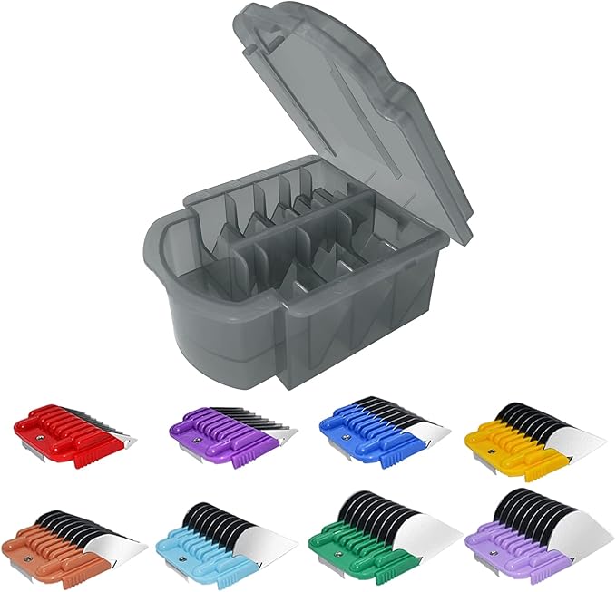 Dog Stainless Steel 8 Color Comb Compatible with andis oster A5 wahl km10