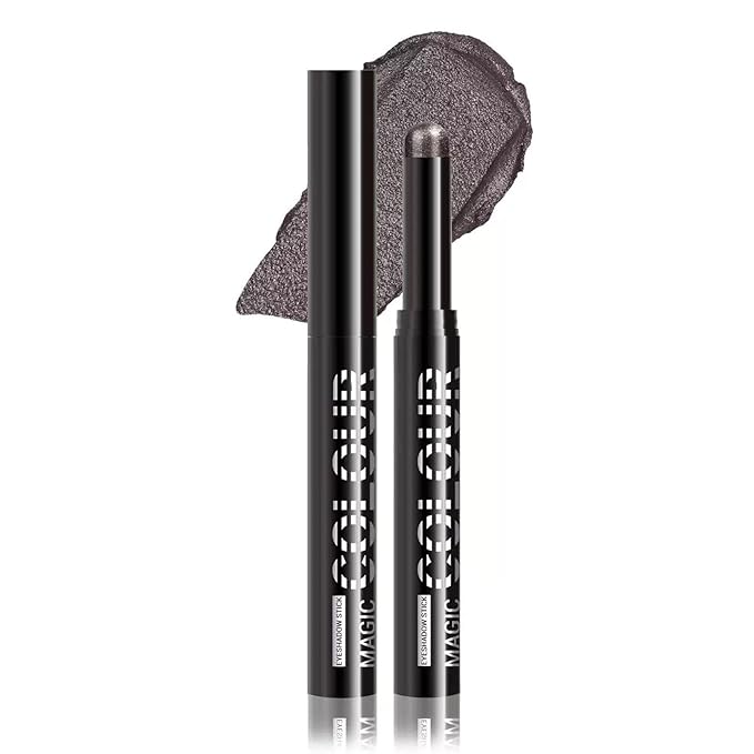 Hyesamyo Gentle Cream Grey Eyeshadow Stick for Sensitive Eyes - 14 Hypoallergenic Shades - Long Lasting Waterproof Formula That Feels Lightweight and Non-Irritating All Day (16#)