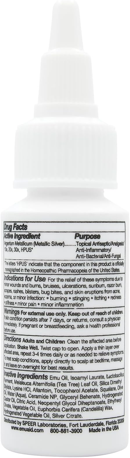 EMUAIDMAX Psoriasis Scalp Treatment Serum for Eczema and Dermatitis, 1oz