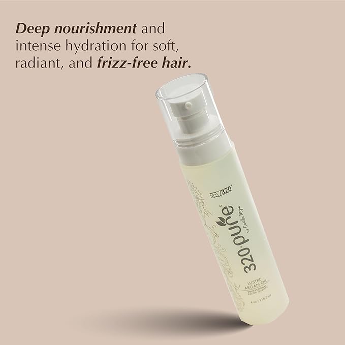 320Pure Lustre Argan Oil Hair Treatment, Frizz Control, Shine & Protection