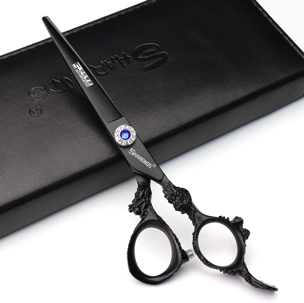 Hairdressing Scissors 6/7/8/9 Professional and Efficient Scissors (7-Inch 2-Piece Set-A)