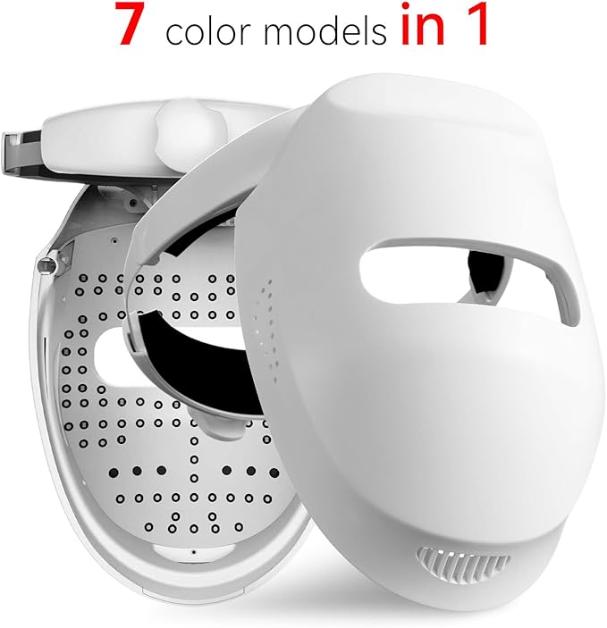 ZOVIE LED Light Therapy Mask - Flexible Silicone, Red & Near-Infrared Light for Skin Face Mask, 10 Pound (Pack of 1)