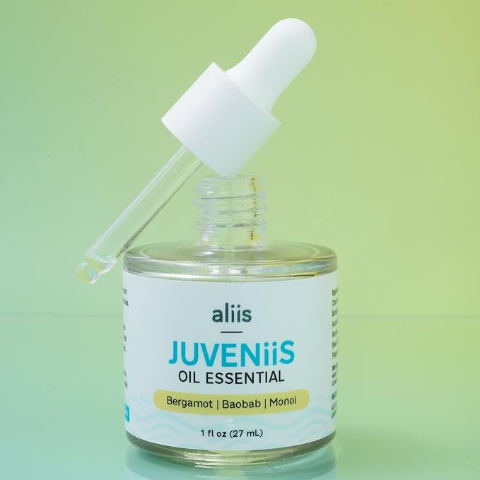 ALIIS Juveniis Hair + Skin Oil – Multi-Use Lightweight Oil for Scalp & Body Moisture – Non-Greasy Formula for Softness, Frizz Control & Shine – Lightweight Hydration Care for Skin & Strands – 27 mL