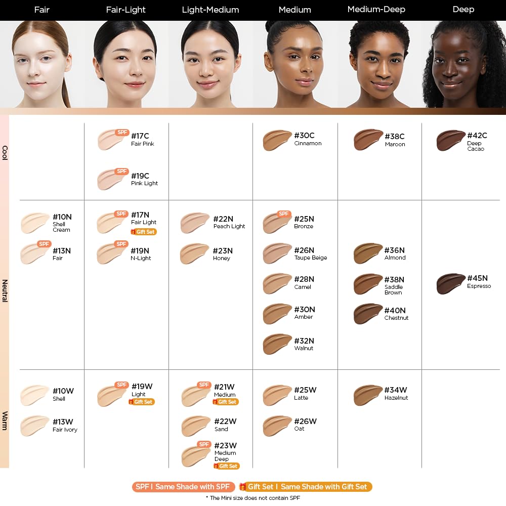 Skin Nuder Cushion | Korean Makeup, SPF 50, Refill Not Included (19 Light)
