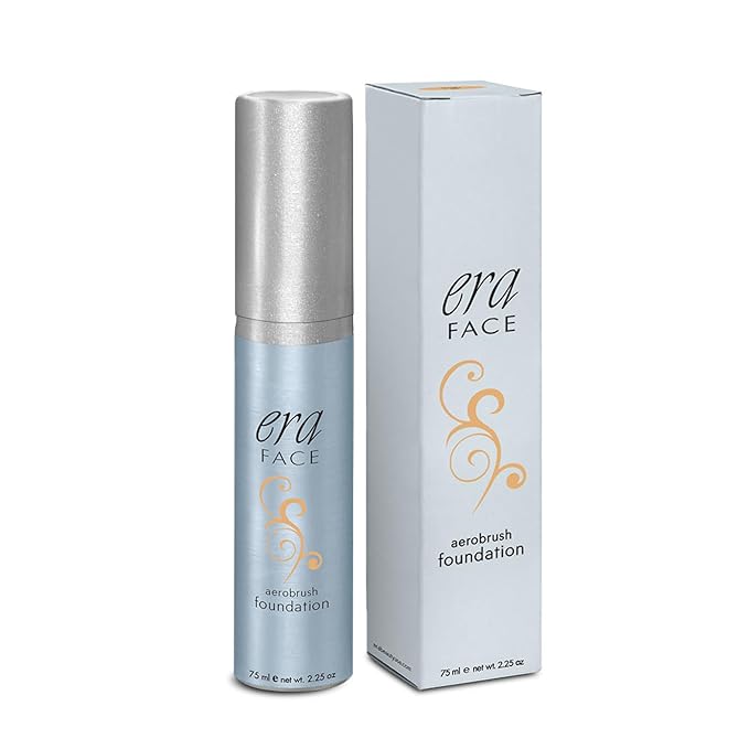 Era Beauty Face Spray Makeup (R6 Ginger, 2.25 oz) - Airbrush Foundation, Everyday, Buildable, Professional Spray on Cosmetics