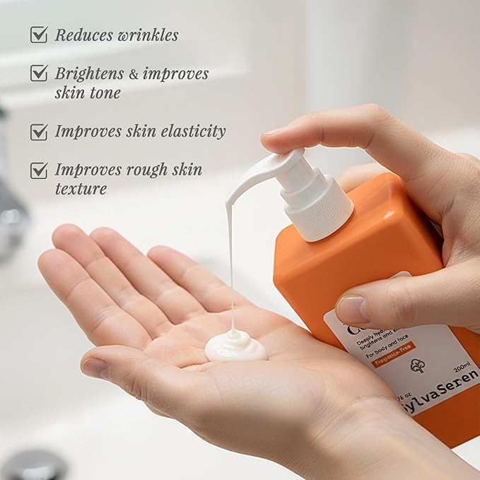 Advanced Retinol Body Lotion Anti-Aging Face Moisturizer Cream with a Smoothing and Refreshing Texture Enriched with Hyaluronic Acid & Niacinamide for Smoother Skin 6.76 oz