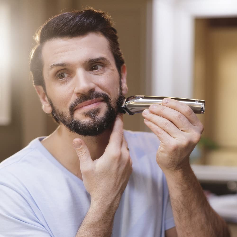 Wahl USA Stainless Steel Lithium-Ion Cordless Beard Trimmer for Men