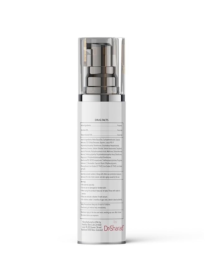 Healthy Skin Lab Protect Tinted Moisturizer SPF 50, Sheer Universal Tint, Lightweight Hydrating Mineral Sunscreen for Face, Hyaluronic Acid, Broad-Spectrum Daily SPF, Dermatologist-Tested, 1.8 oz