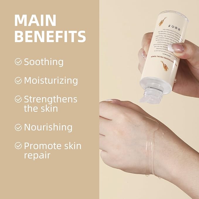 AOPEIBOTO Rice Toner, Hydrating Toner for Face, Facial Toner for Women, Moisturizing, Nourishing, Skin Care for All Skin Types, 4.06fl.oz/120ml