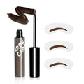 Brow Tattoo Peel Off - Eyebrow Gel with Eyebrow Stencils Long-Lasting Makeup, Brow Gel Eyebrow Tattoos Waterproof, Eye Brow Pencils Create Full Voluminous Brows for Women (Gray Brown)