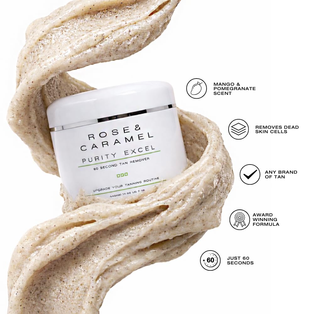 Rose & Caramel Purity Excel 60 Second Self Tan Remover 14.89 Fl Oz (440ml)