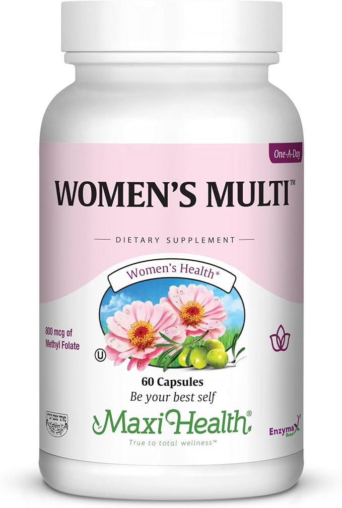 Womens Multivitamin – Methylated Multivitamin for Women with 23 Key Vitamins C, D, B6, B12, Calcium, Probiotics, Biotin & More - Energy, Skin, Nails & Gut Health Support - Kosher 60 Capsules