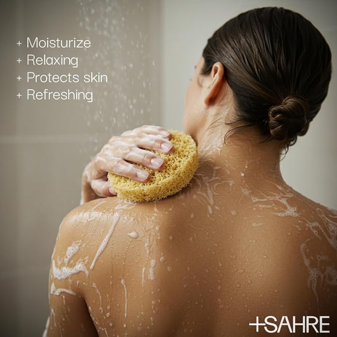 +SAHRE Natural Body Wash – Olive Oil & Coconut | Antioxidant-Rich | Vegan, Paraben-Free | 13.5 fl oz