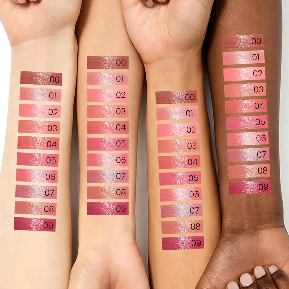 HHLTOH 2Pcs Tinted Lip Balm Moisturizing Lipstick – Waterproof Hydrating Matte Lip Balm for Women, Creamy Natural Color Stain for Dry Lips, Soft Matte Finish (#5 Deep Cherry Brown & #08 Alluring Pink)