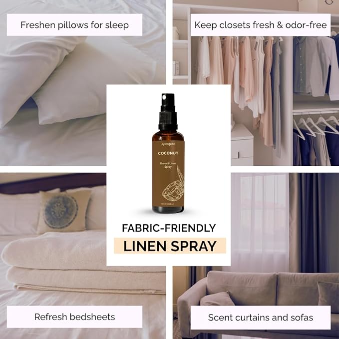 Coconut Air Freshener Spray for Room, Linen & Pillow 100ml by Aromafume