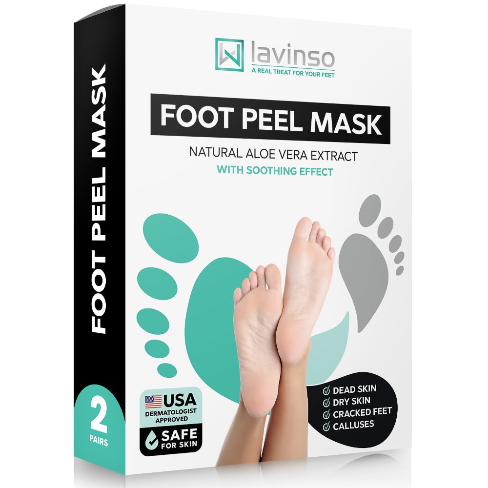 Lavinso Foot Peeling Mask for Dry Cracked Feet