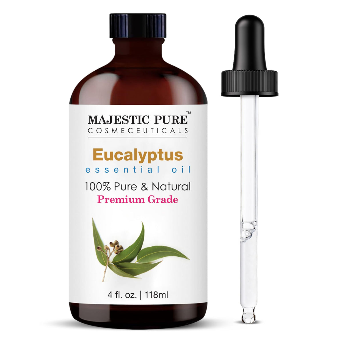 Majestic Pure Wintergreen Essential Oil for Diffuser - 4 Fl Oz