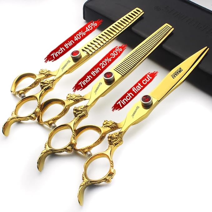 AXEMOORE 6/7/8/9-inch Scissors Professional Haircut(7 inch-3pc)