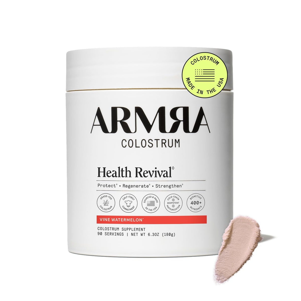 ARMRA Colostrum Powder, Unflavored, 120 Serving Jar