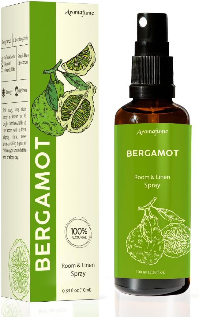 Bergamot Air Freshener Spray for Room, Linen & Pillow 100ml by Aromafume