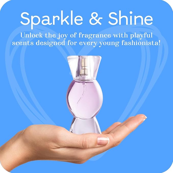 SCENTED THINGS Candy Girls Perfume Gift Set – Fruity Body Spray Childrens Perfumes for Tween & Teen Girls, 3 Candy-Shaped Bottles, Gift-Ready Fashion Collection for Kids & Teens