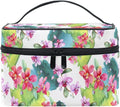 MNSRUU Makeup Bag, Hand Painted Orchid Travel Makeup Organizer Bag Cosmetic Cases Toiletry Bags for Girl Women Ladies