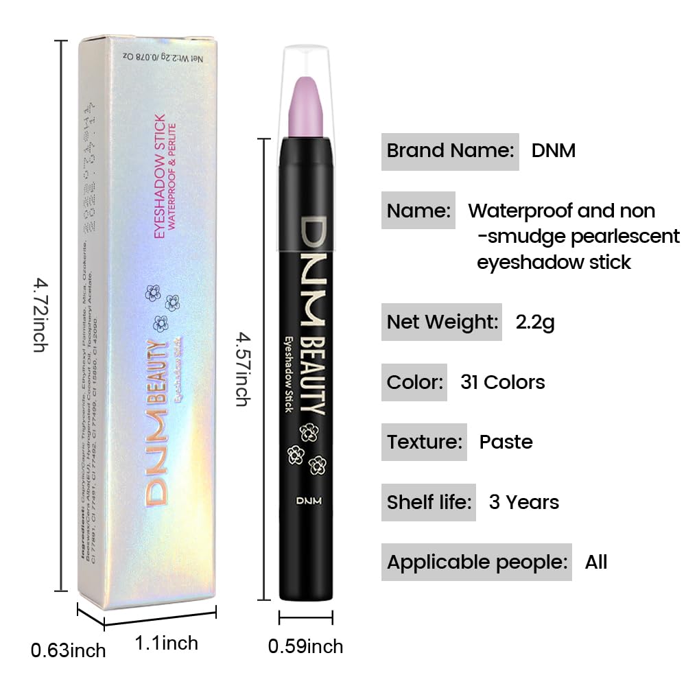 IATMOMOD Lavender Purple Matte Cream Eye Shadow Stick Makeup for Women, Matte Eyeliner Pencil Eyeshadow Brightener Stick for Eyes, Waterproof Eyeshadow Applicator Blendable sombras para ojos 69#
