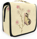 senya Hanging Travel Toiletry Bag Kit Makeup Case Cosmetics Organizer for Men Women (Butterfly Watercolor)