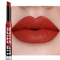 QIDSTERS Matte Lipstick Crayon for Women, Rouge Red Lip Stick Pencil 24 Hour Long Lasting Waterproof, Non-Drying Hydrating Formula Lip Gloss Makeup, Vegan & Cruelty-Free, 06