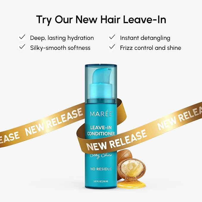 MAREE Deep Conditioning Hair Mask for Damaged Hair Treatment 2 Pack – Keratin Hair Care for Hydrating Growth Repair Moisturizing – Dry Curly Color Refreshing – 10 Fl Oz, White