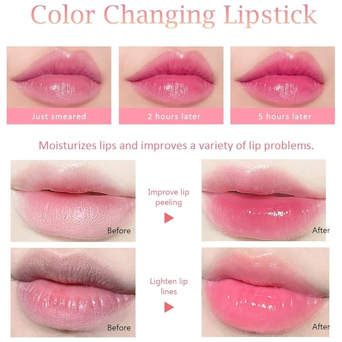 PH Color Changing Lipstick, Magic Lipstick, Moisturizing Pink Lip stick