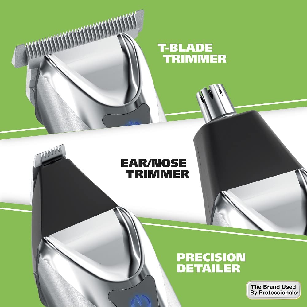 Wahl USA Stainless Steel Lithium-Ion Cordless Beard Trimmer for Men
