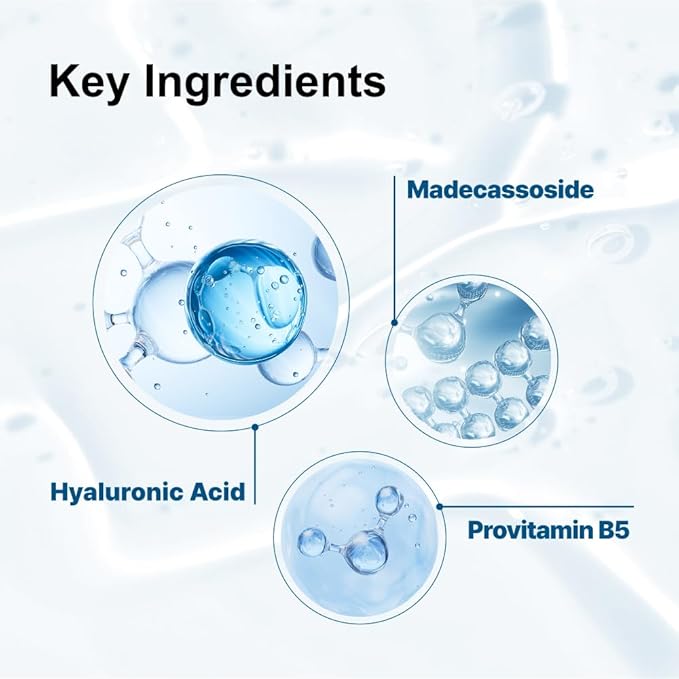 Hyaluronic Acid Serum for Dry Skin | Deep Hydration Serum with Hyaluronic Acid 3% + Niacinamide + Madecassoside | Plumping & Moisture Barrier Care Facial Serum | Korean Skincare | Park’s Choice