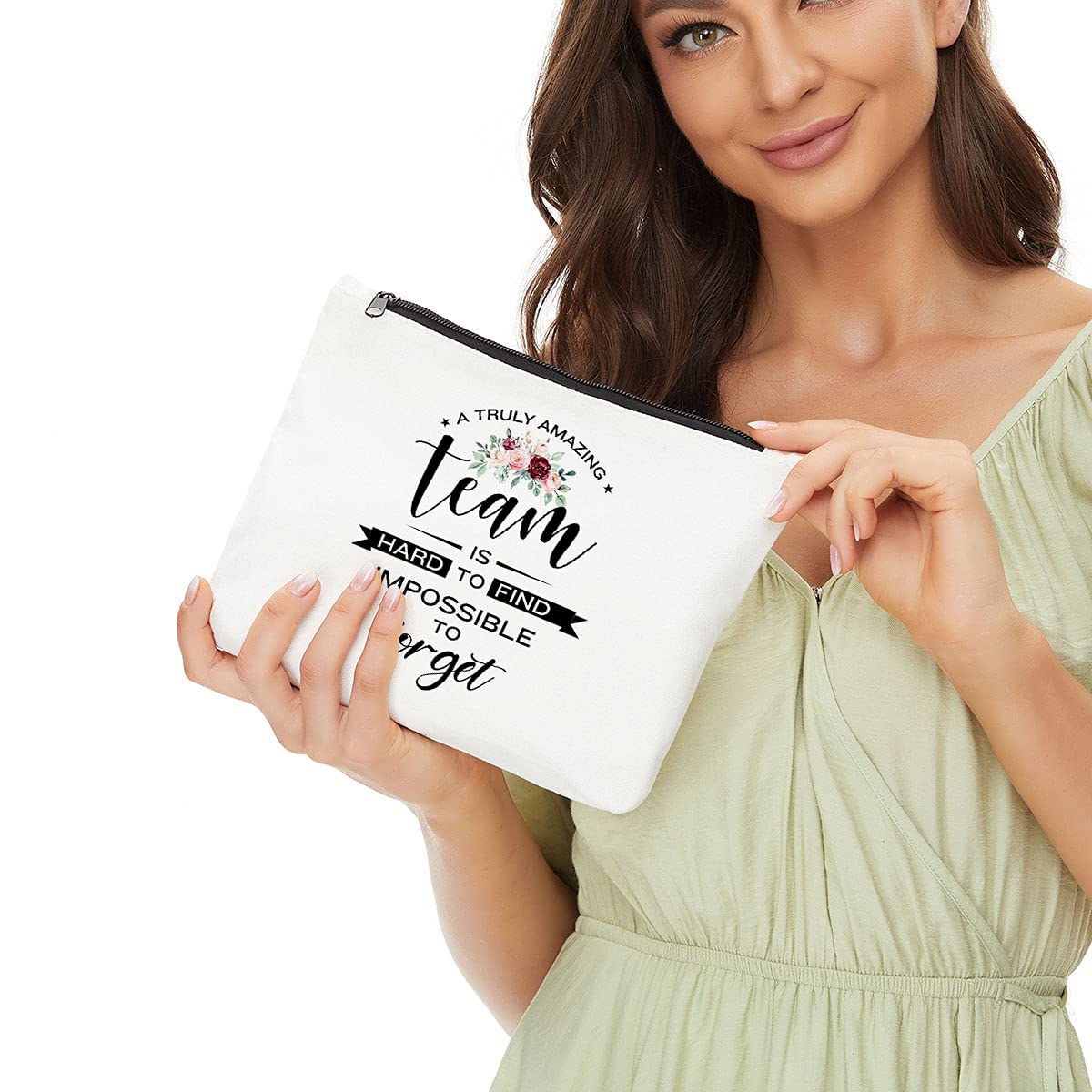 Team Gifts Makeup Bag, Appreciation Gifts Cosmetic Bag for Employees