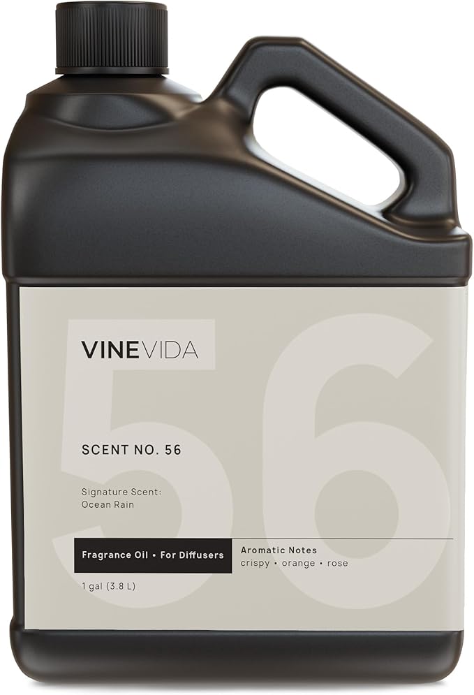VINEVIDA [128 Fl Oz] Ocean Rain Fragrance Oil for Cold Air Diffusers, Essential Oils for Diffuser Oil Refill & Air Freshener Room Spray