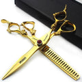 6/7/8/9 Inch Japanese Hairdressing Scissors Set(7 Inches,2 Pieces-E)