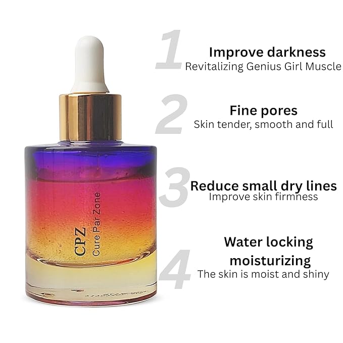 CPZ Bubble Radiant Micro Essence Face Serum | Coenzyme Q10, Niacinamide, Panthenol & Vitamin E | Daily Hydrating Serum | 45ml