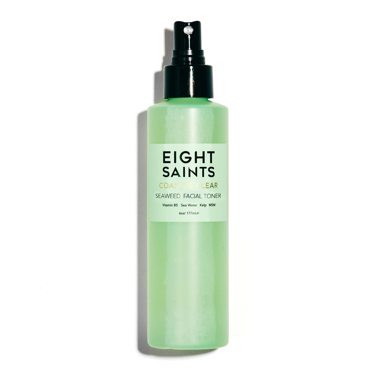 Eight Saints Coast is Clear Seaweed Anti Aging Face Toner, Alcohol Free Toner for Face, Minimizes Large Pores and Redness, with Witch Hazel, Sea Water, and Kelp, 6 Ounces