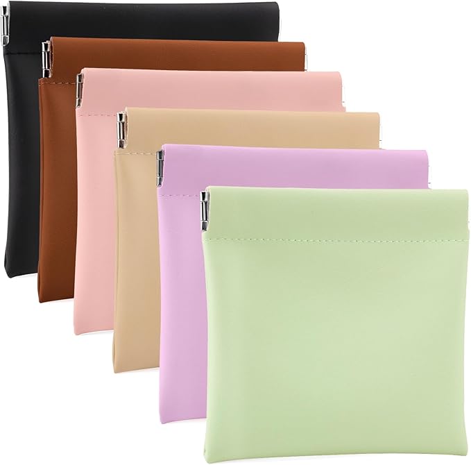 BUSOHA 6 PCS Small Makeup Bags for Purse - Coin Purse for Women