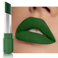 IATMOMOD Sea Green Cream Matte Lipstick Stick 18#, Longwear Full Coverage Velvet Lip Color, Waterproof Multi-Use Lip & Cheek Makeup for Party & Daily Wear, Labial con color mate para uso diario