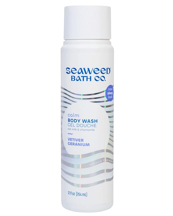 Seaweed Bath Co. Calm Body Wash, Vetiver Geranium, 12 oz