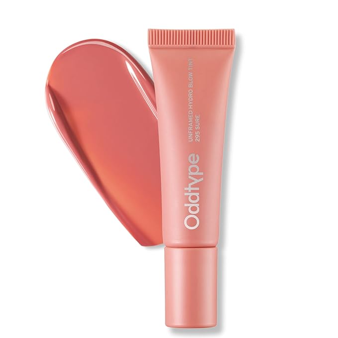 Oddtype Unframed Hydro Blow Tint – 295 Sure | Hydrating Gloss Lip Tint | 0.3 fl oz / 9 g | Korean Beauty