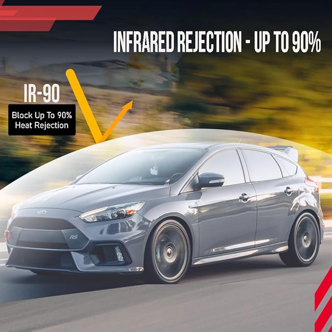 United 2PLY Ultra Nano Ceramic Window Tint Film – 35% VLT High Heat Rejection Automotive Film with 80-90% IR, UV Blocking & Color Stable Adhesive, Ultra Ceramic Car Window Tint, 20 Inch x 100 Ft Roll