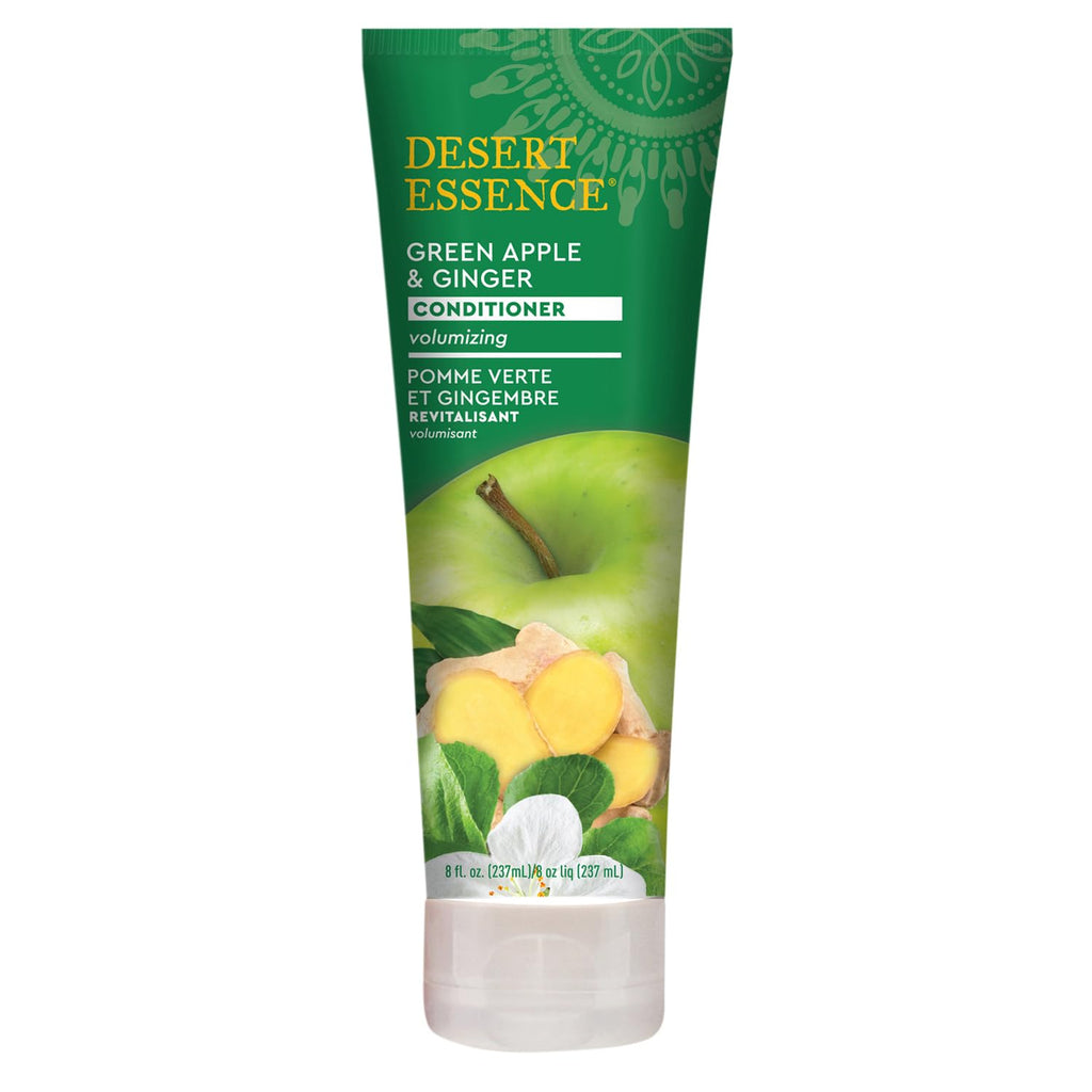 Desert Essence Green Apple and Ginger Volumizing Conditioner, 8 Fl Oz