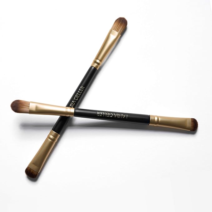 LAURA GELLER NEW YORK Cosmetic Professional Makeup Brushes - Cruelty-Free - 14 Dual-Ended Eyeshadow Brush