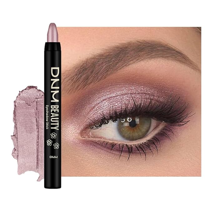 IATMOMOD Mauve Metallic Cream Eye Shadow Stick Makeup for Women, Mauve Metallic Eyeliner Pencil Eyeshadow Brightener Stick for Eyes, Waterproof Eyeshadow Applicator Blendable, sombras para ojos 53#