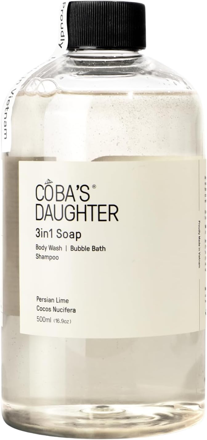 COBA'S DAUGHTER 3-in-1 Soap | Bubble Bath, Body Wash & Hand Wash 16.9oz