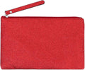 RITTZI Celestial Glitter Makeup Pouch – Seven Stunning Shades - Festive Cosmetic Bag (Aurora Red)